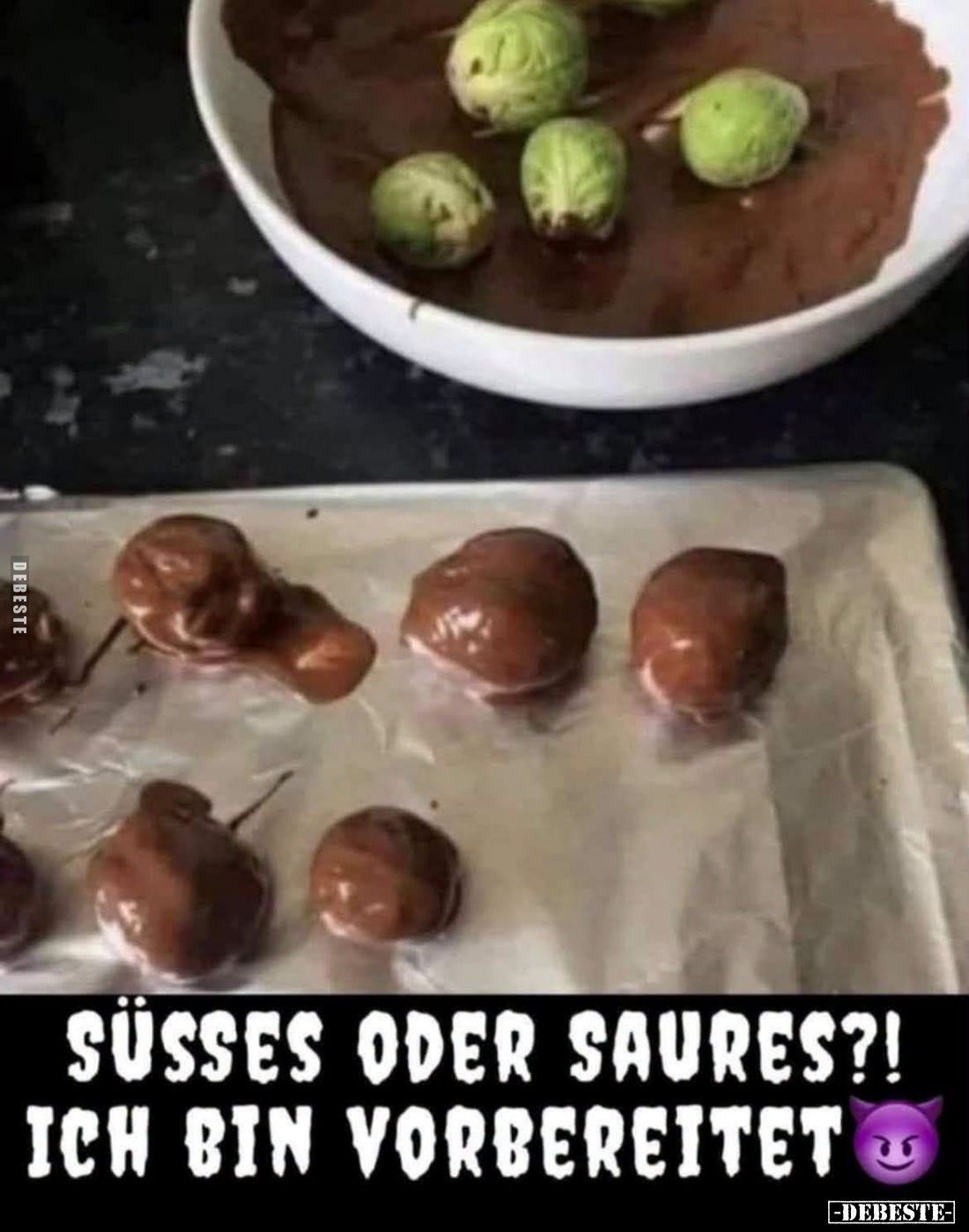 Süßes oder Saures?!
Ich bin vorbereitet.