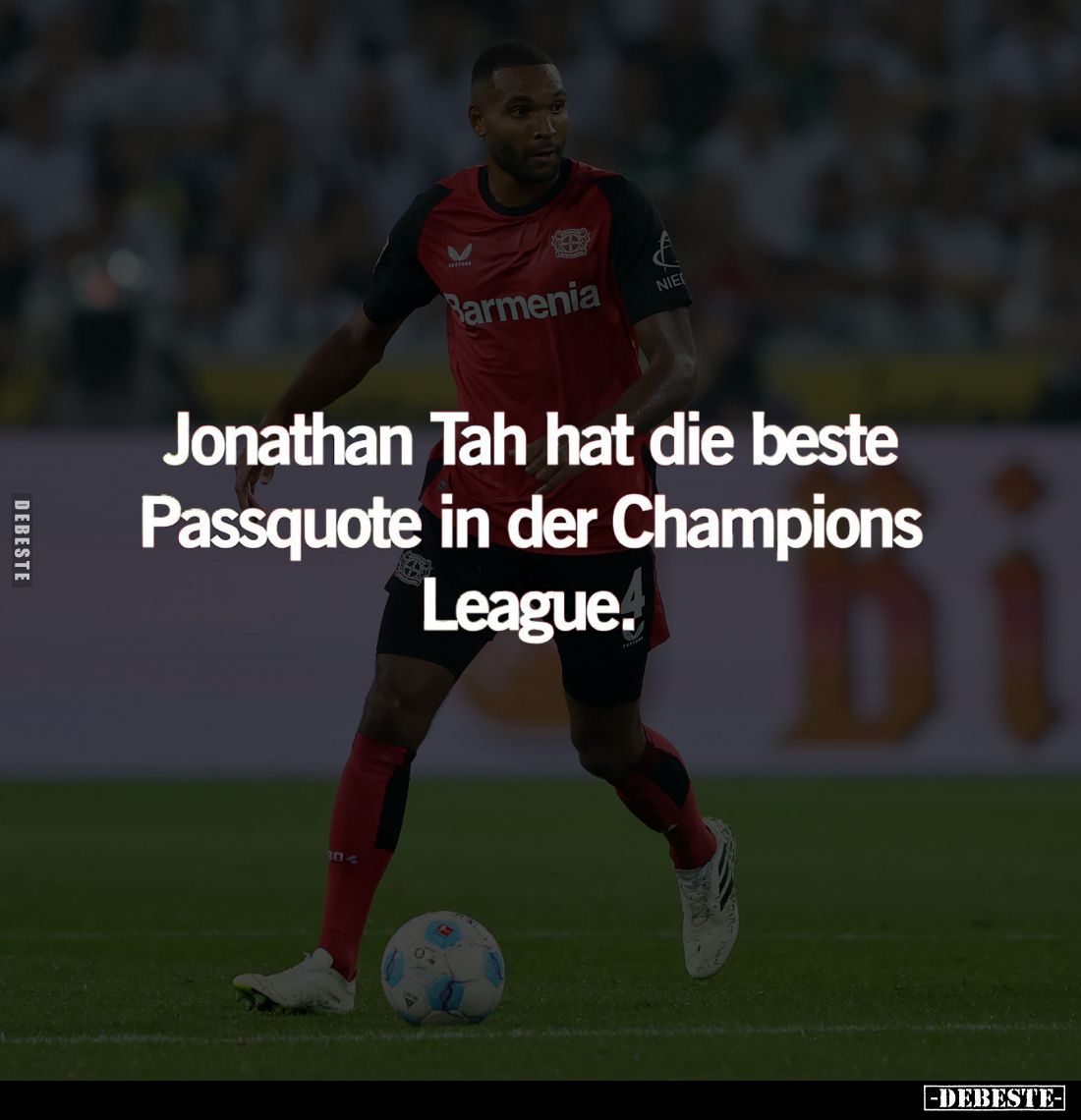 Jonathan Tah hat die beste Passquote in der Champions League.