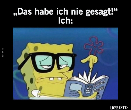 Das habe ich nie gesagt! - Ich:
