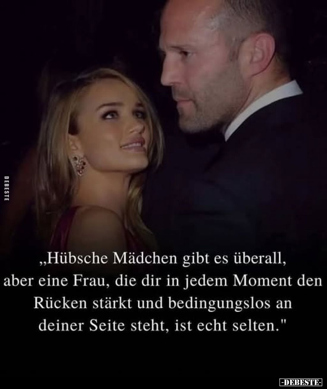 Hübsche Mädchen gibt es überall, aber eine Frau, die dir in jedem Moment den Rücken stärkt und bedingungslos an deiner Seite ...