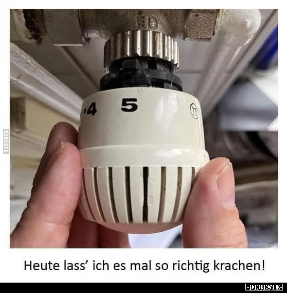 Heute lass' ich es mal so richtig krachen!
