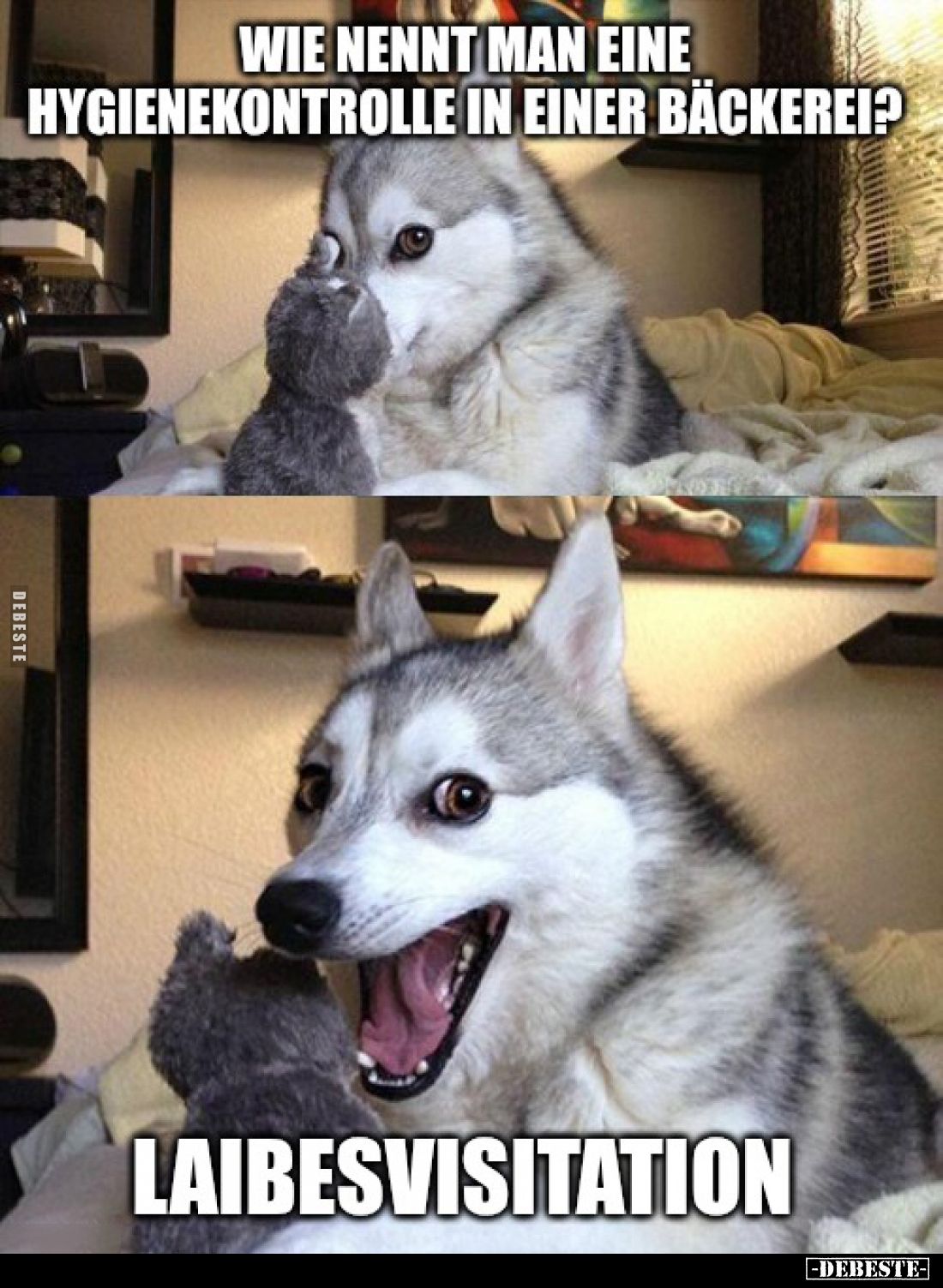 Wie nennt man eine Hygienekontrolle in einer Bäckerei?
Laibesvisitation.