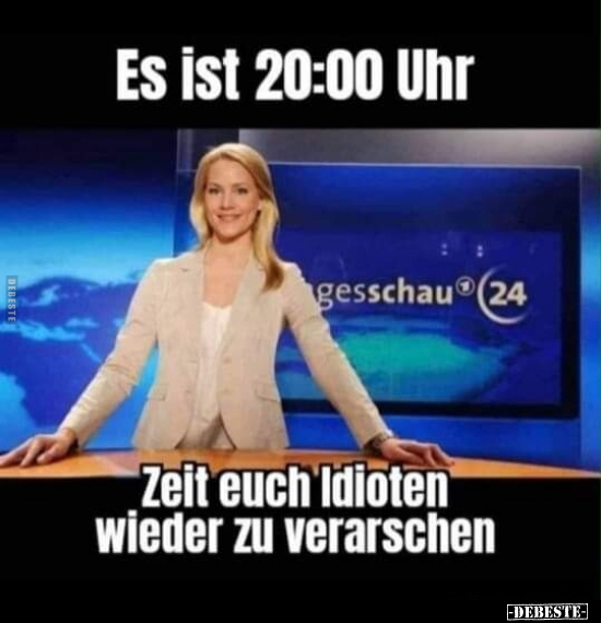 Es ist 20:00 Uhr. Zeit euch Idioten wieder zu.. - Lustige Bilder | DEBESTE.de