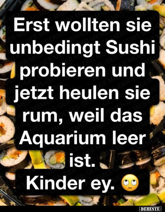 Erst wollten sie unbedingt Sushi probieren.. - Lustige Bilder | DEBESTE.de