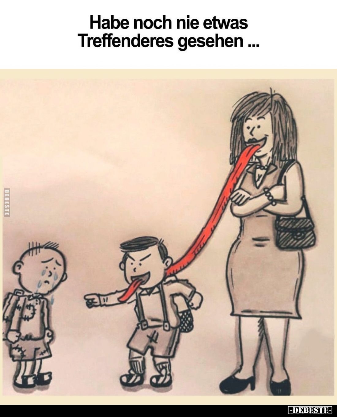 Habe noch nie etwas Treffenderes gesehen..