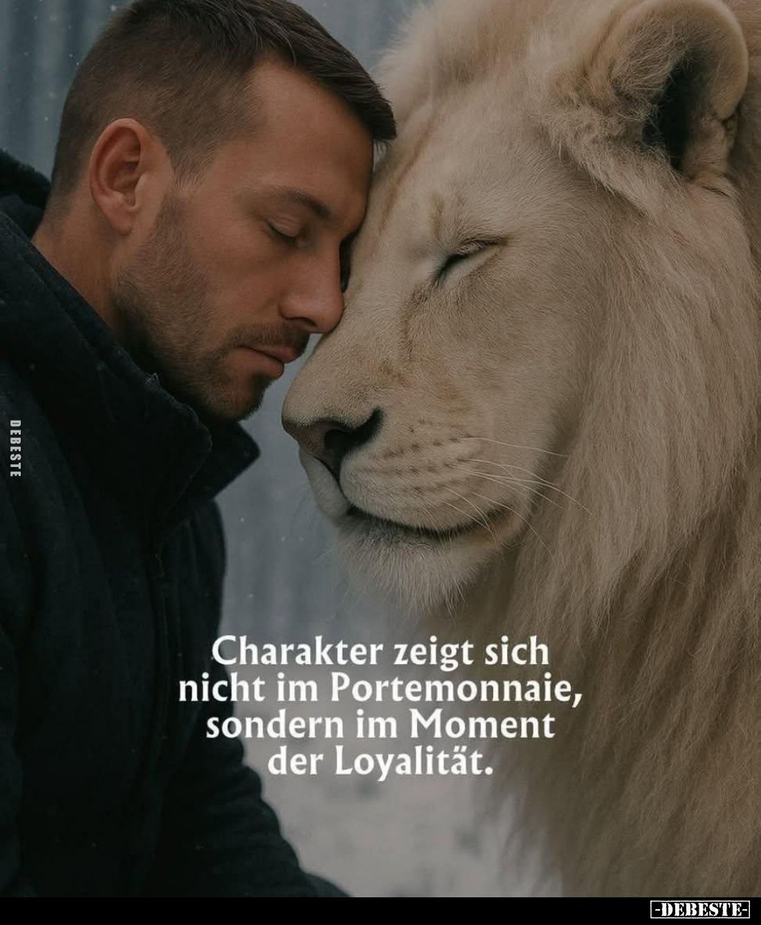 Charakter zeigt sich nicht im Portemonnaie, sondern im Moment der Loyalität.