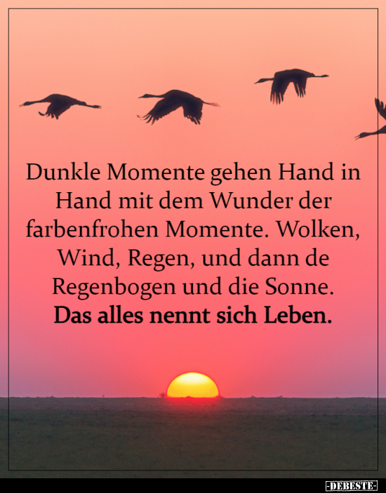 Dunkle Momente gehen Hand in Hand mit dem Wunder der..