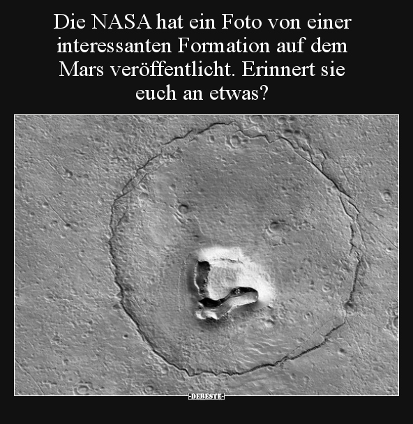 Die NASA hat ein Foto von einer interessanten Formation.. - Lustige Bilder | DEBESTE.de