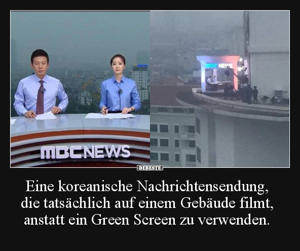 Eine koreanische Nachrichtensendung, die.. - Lustige Bilder | DEBESTE.de