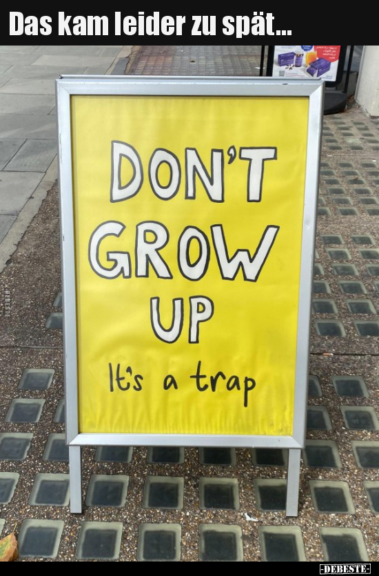 Das kam leider zu spät...