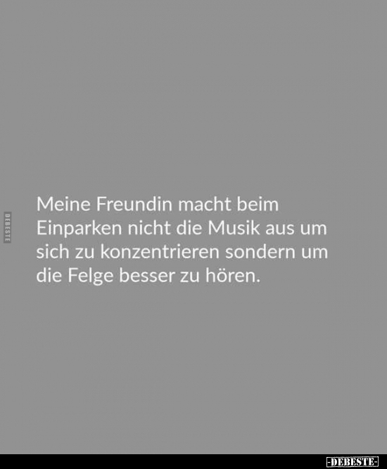 Meine Freundin macht beim Einparken.. - Lustige Bilder | DEBESTE.de