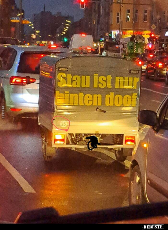 Stau ist nur hinten doof... - Lustige Bilder | DEBESTE.de