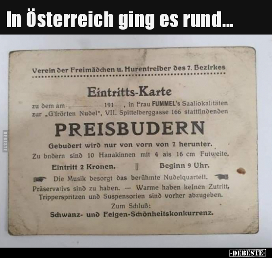 In Österreich ging es rund...