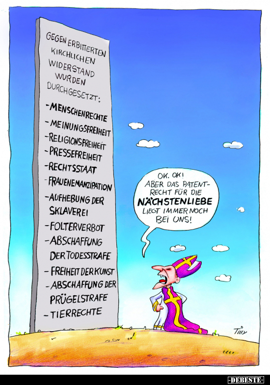 Gegen erbitterten kirchlichen Widerstand wurden.. - Lustige Bilder | DEBESTE.de