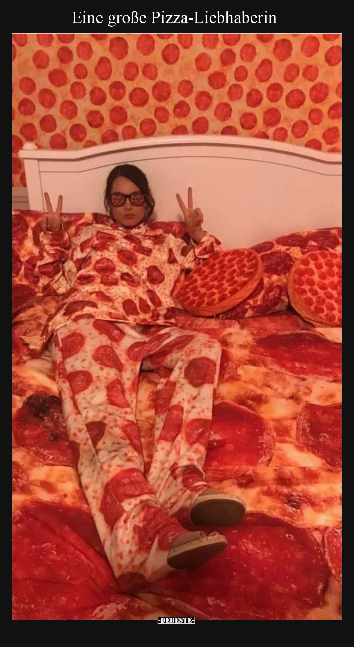 Eine große Pizza-Liebhaberin.. - Lustige Bilder | DEBESTE.de