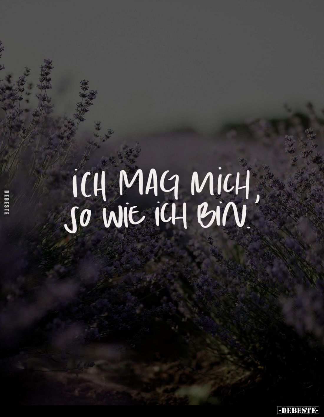 Ich mag mich, so wie ich bin.