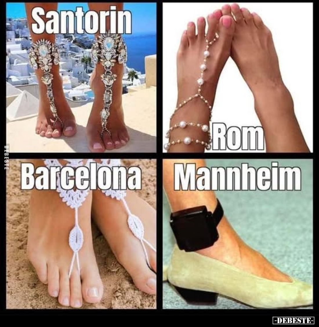 Santorin - Rom - Barcelona - Mannheim.