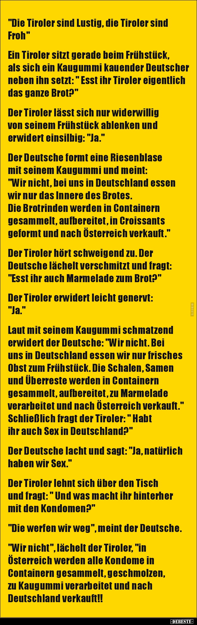 "Die Tiroler sind Lustig, die Tiroler sind Froh".. - Lustige Bilder | DEBESTE.de