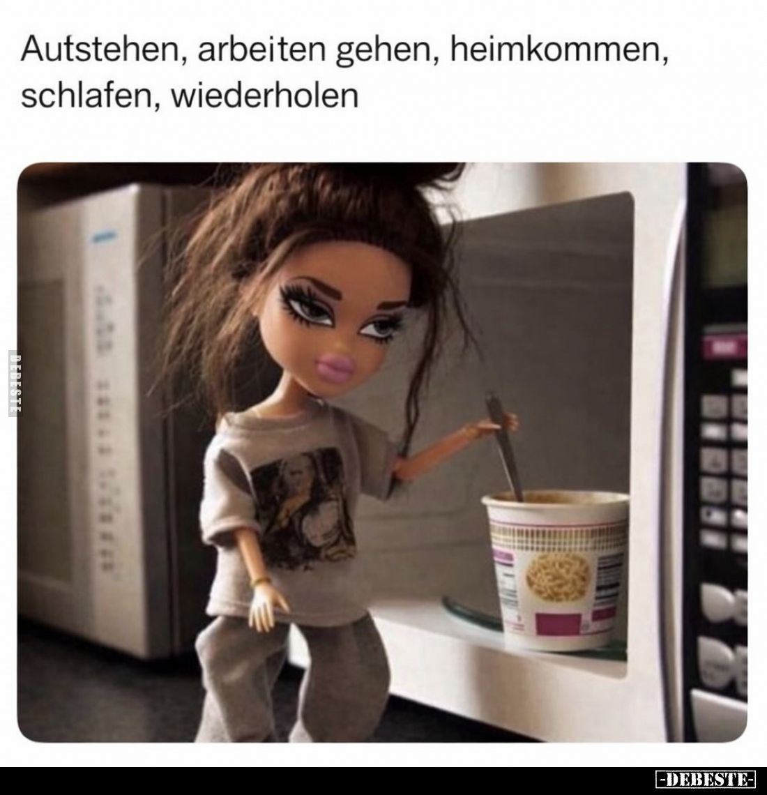 Aufstehen, arbeiten gehen, heimkommen, schlafen.. - Lustige Bilder | DEBESTE.de