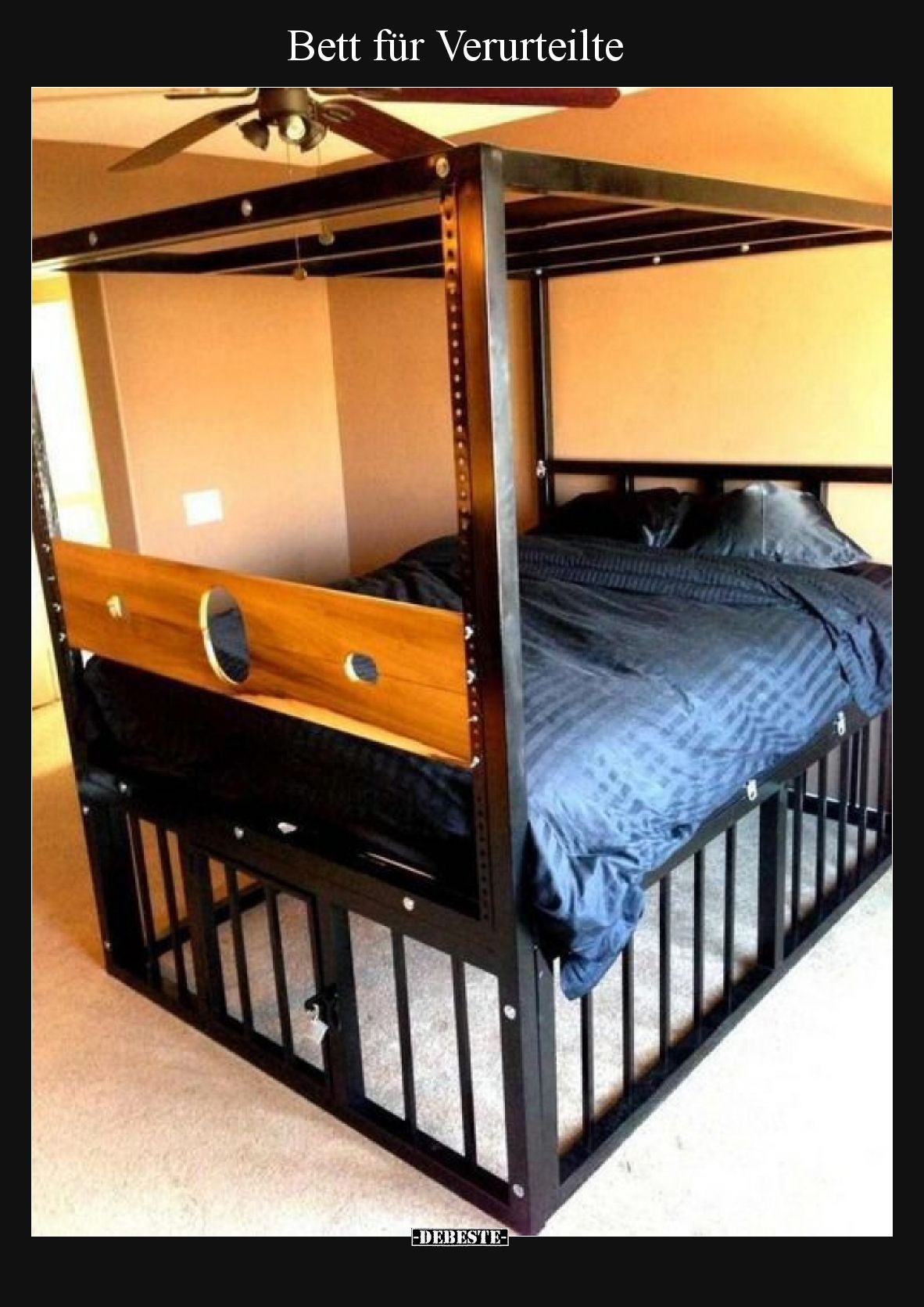 Bett für Verurteilte