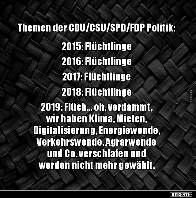 Themen der CDU/CSU/SPD/FDP Politik: 2015.. - Lustige Bilder | DEBESTE.de