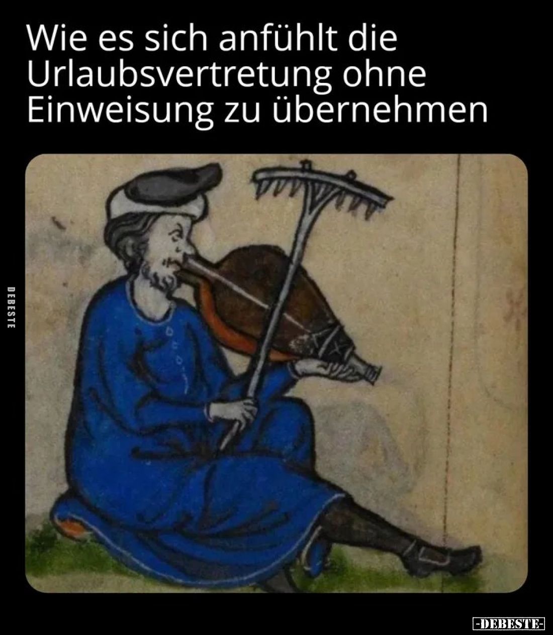 Wie es sich anfühlt die Urlaubsvertretung ohne Einweisung zu übernehmen