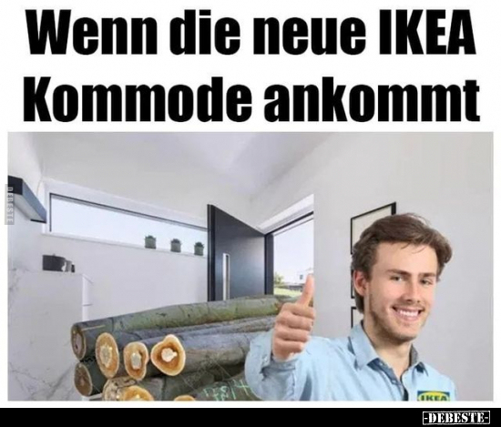 Wenn die neue IKEA Kommode ankommt.. - Lustige Bilder | DEBESTE.de