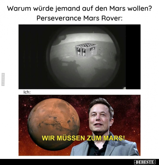 Warum würde jemand auf den Mars wollen? Perseverance Mars Rover: