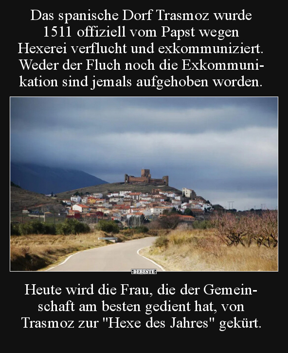 Das spanische Dorf Trasmoz wurde 1511 offiziell vom Papst.. - Lustige Bilder | DEBESTE.de