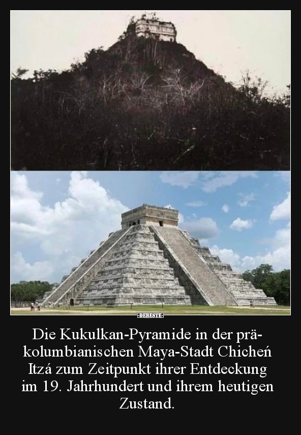 Die Kukulkan-Pyramide in der prä- kolumbianischen.. - Lustige Bilder | DEBESTE.de