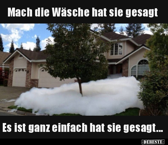 Mach die Wäsche hat sie gesagt.. - Lustige Bilder | DEBESTE.de