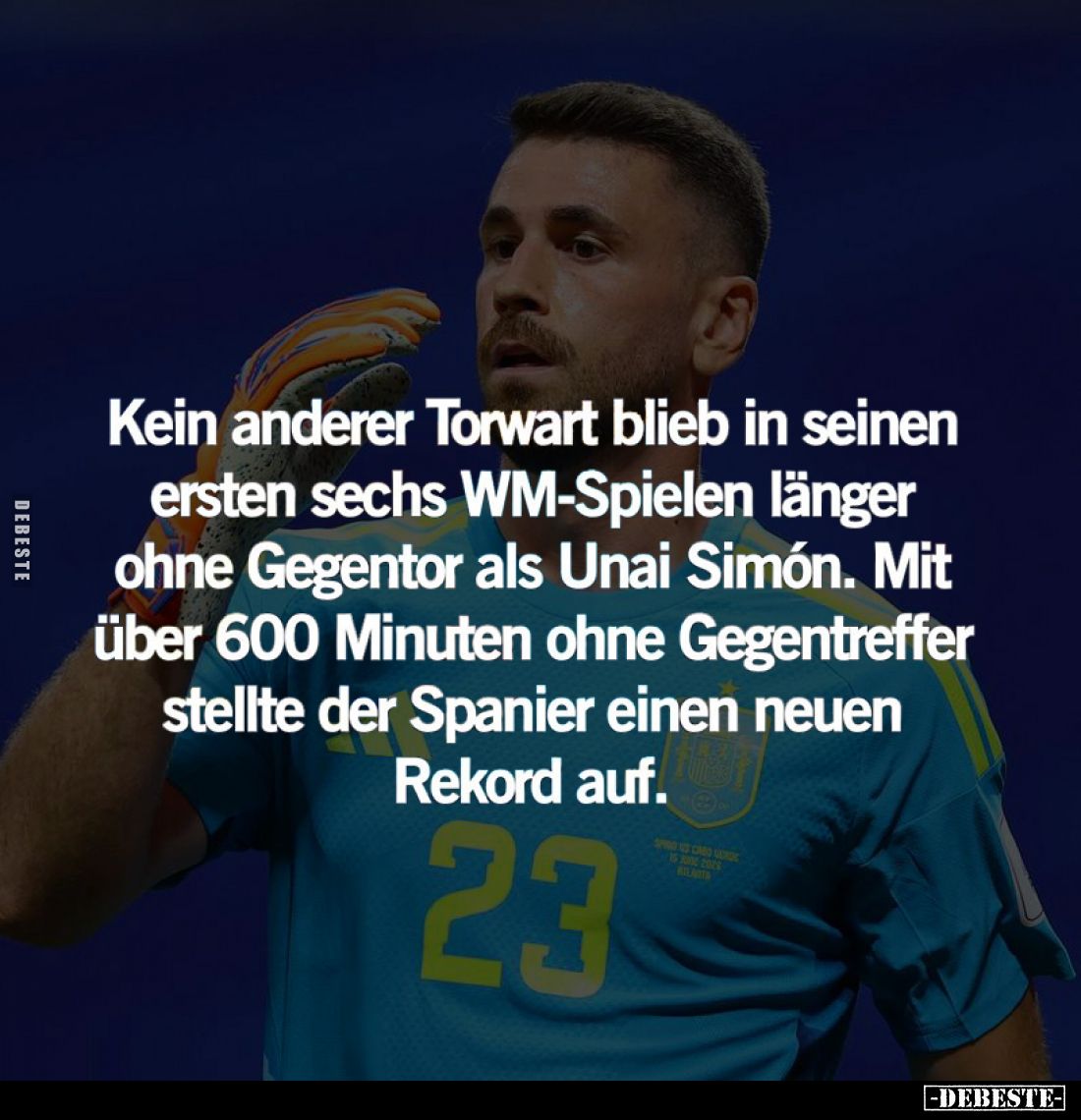 Kein anderer Torwart blieb in seinen ersten sechs WM-Spielen länger ohne Gegentor als Unai Simón.
Mit über 600 Minuten ohne ...