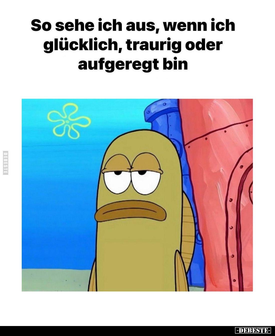 So sehe ich aus, wenn ich glücklich, traurig oder aufgeregt bin.