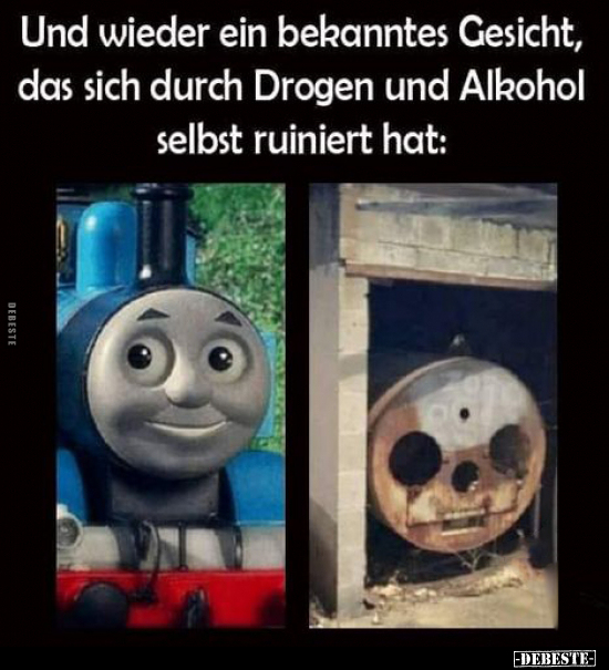 Und wieder ein bekanntes Gesicht, das sich durch Drogen und.. - Lustige Bilder | DEBESTE.de