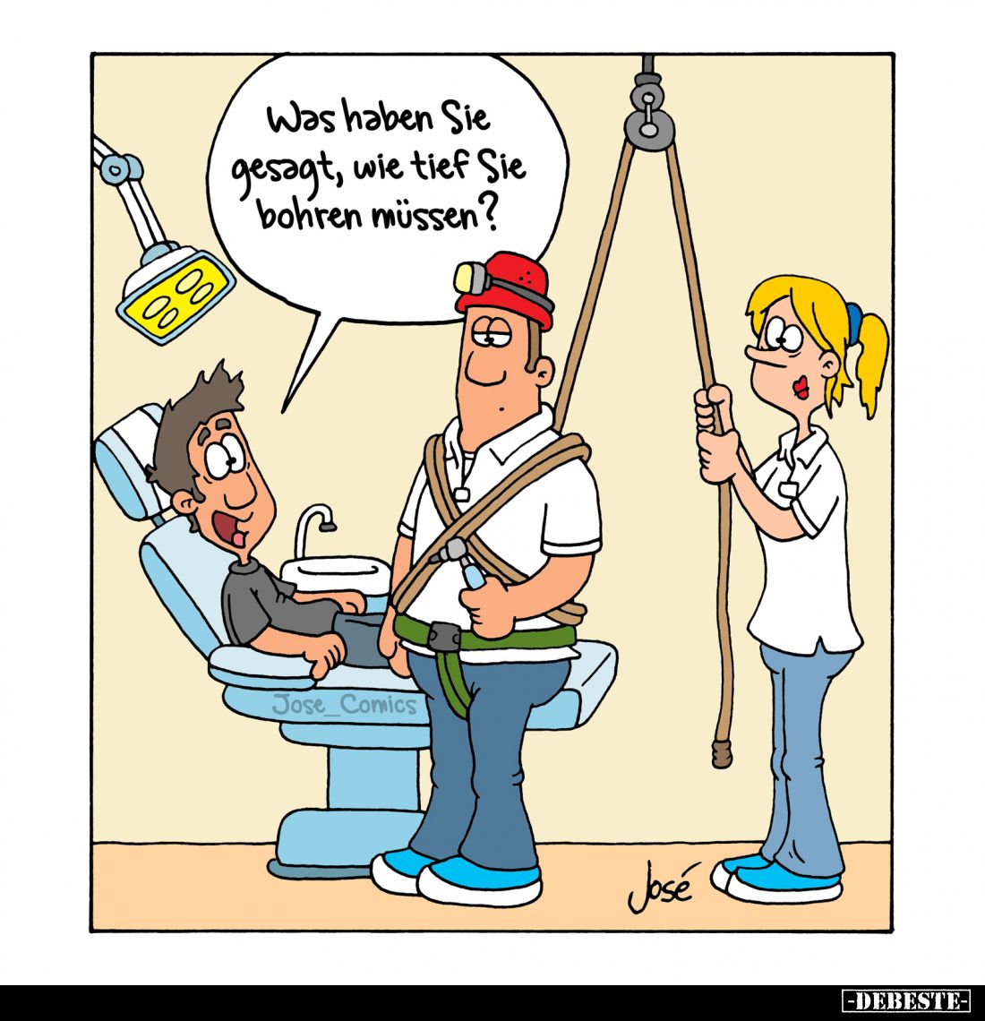 Was haben Sie gesagt, wie tief Sie bohren müssen?