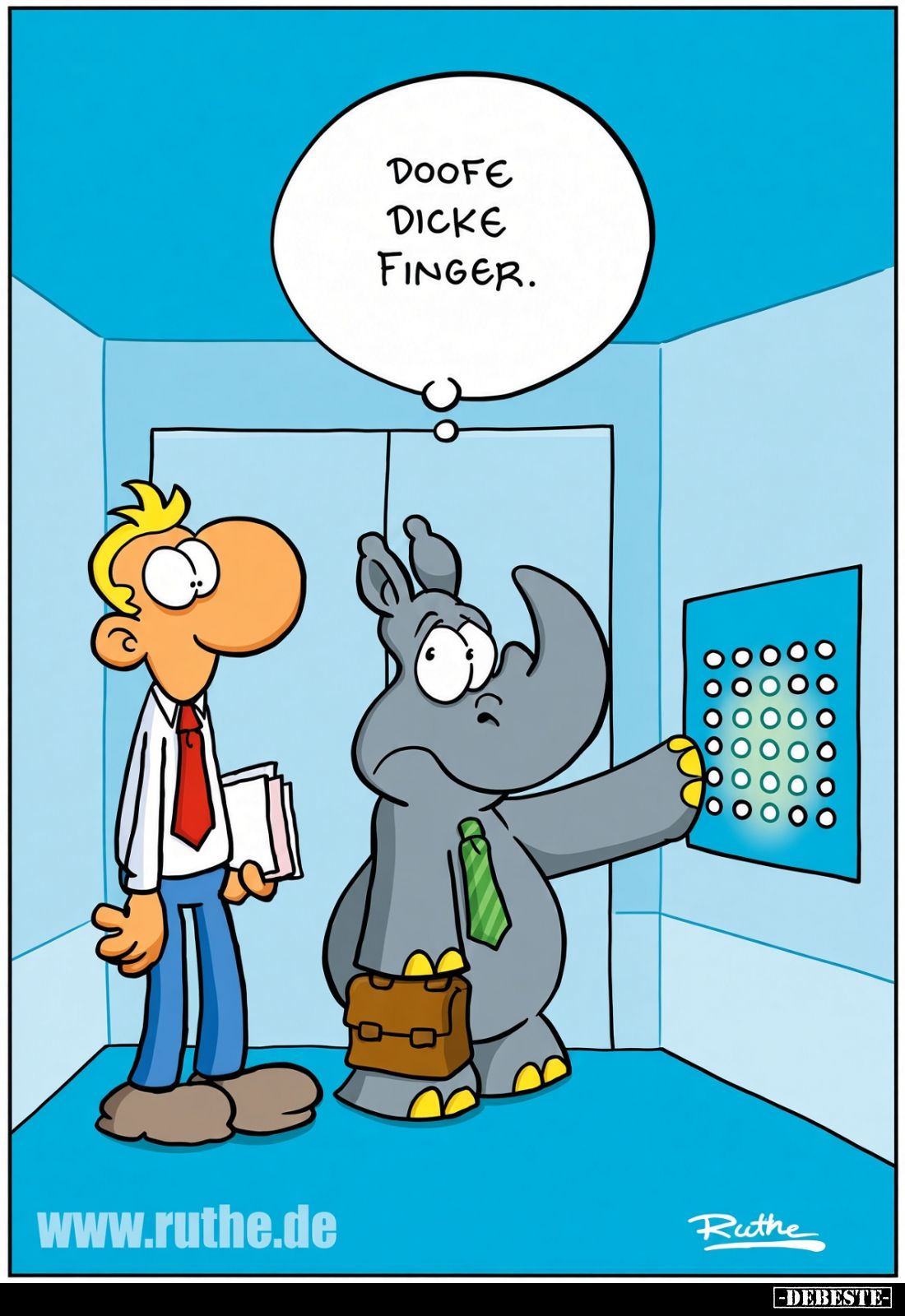 Doofe dicke Finger.