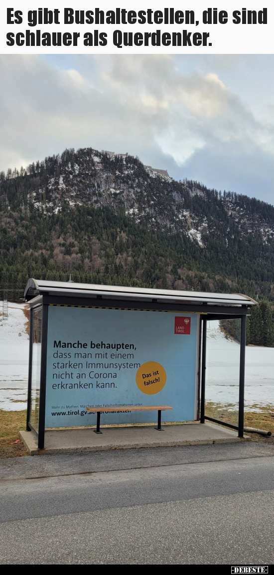Es gibt Bushaltestellen, die sind schlauer als.. - Lustige Bilder | DEBESTE.de