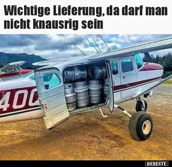 Wichtige Lieferung, da darf man nicht knausrig sein.. - Lustige Bilder | DEBESTE.de