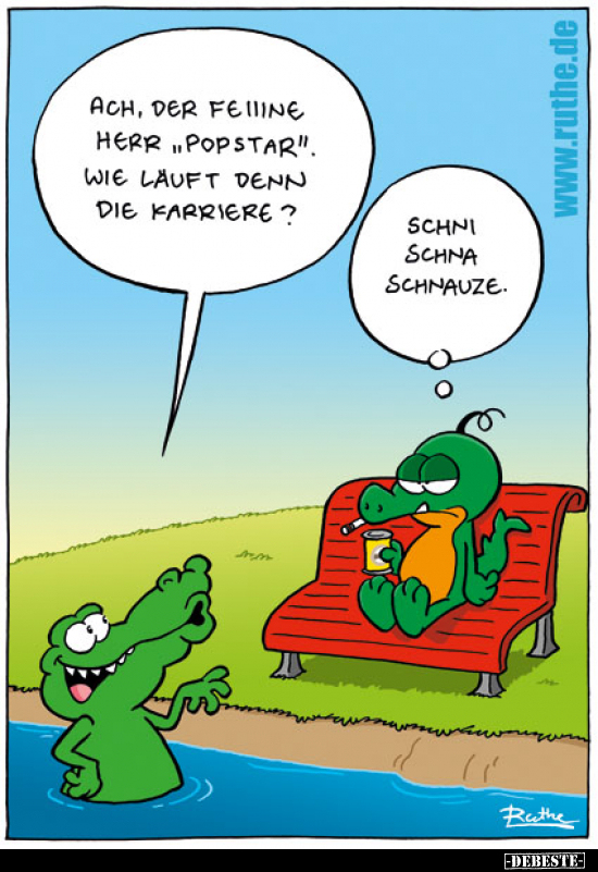 Ach, der feiiine Herr "Popstar". Wie läuft denn die..