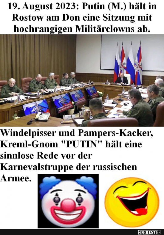 Putin und die Clowntruppe des russischen Militärs - Lustige Bilder | DEBESTE.de