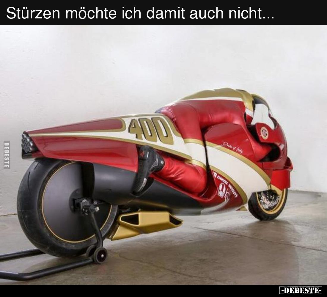 Stürzen möchte ich damit auch nicht...