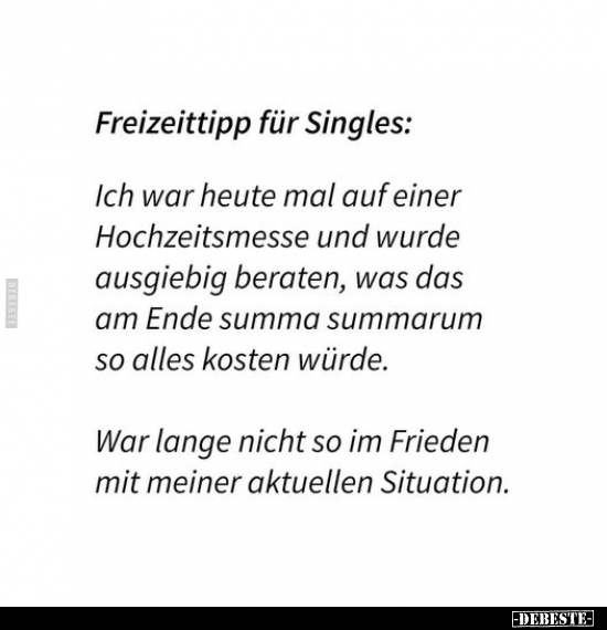 Freizeittipp für Singles.. - Lustige Bilder | DEBESTE.de