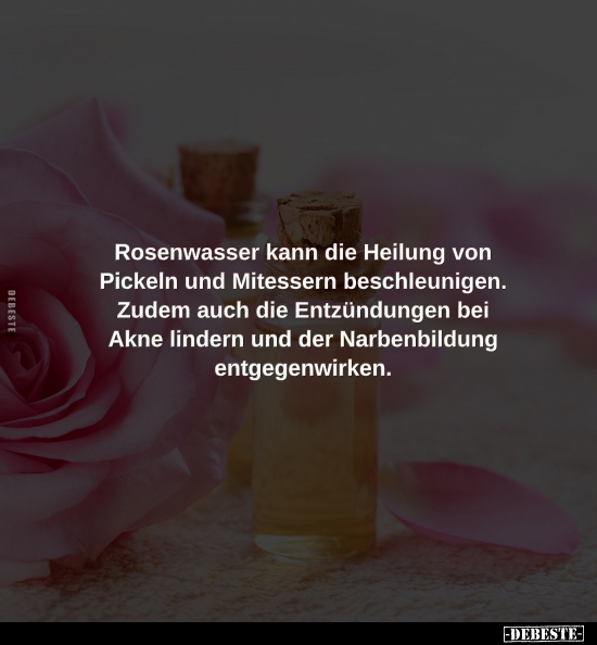 Rosenwasser kann die Heilung von Pickeln.. - Lustige Bilder | DEBESTE.de