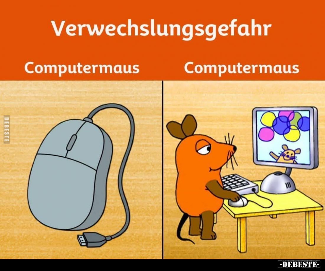 Verwechslungsgefahr: Computermaus.