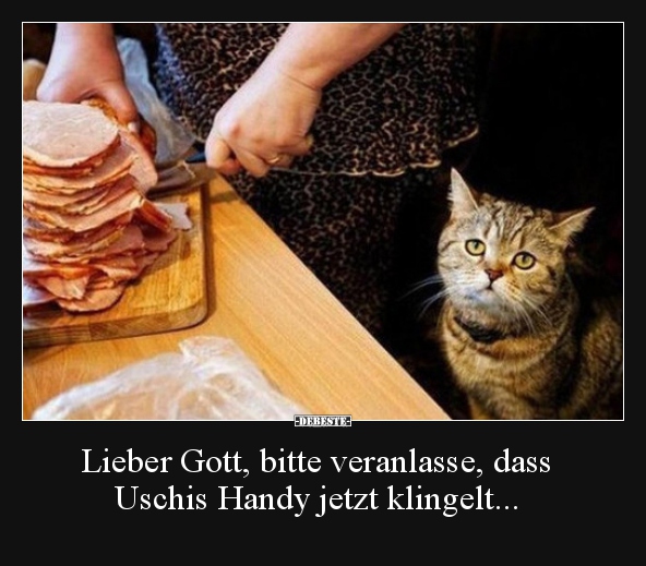 Lieber Gott, bitte veranlasse, dass Uschis Handy jetzt.. - Lustige Bilder | DEBESTE.de