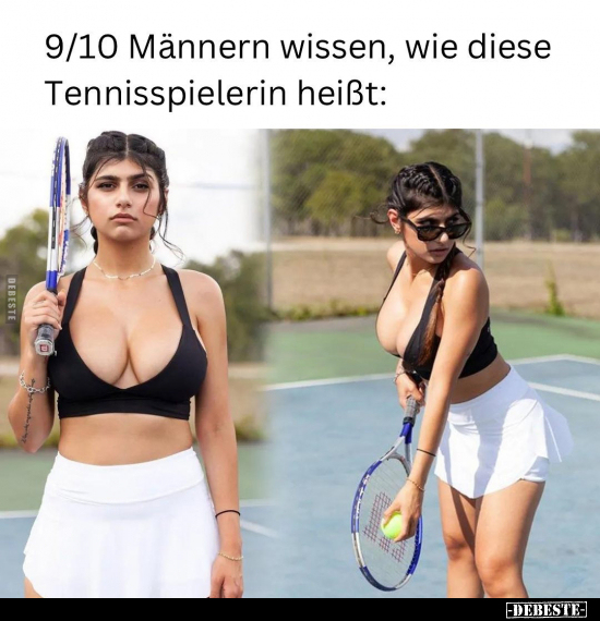 9/10 Männern wissen, wie diese Tennisspielerin heißt.. - Lustige Bilder | DEBESTE.de