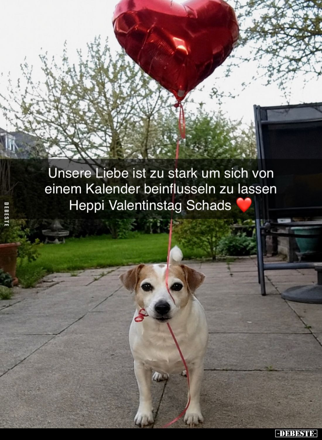 Unsere Liebe ist zu stark um sich von einem Kalender beinflusseln zu lassen Heppi Valentinstag Schads