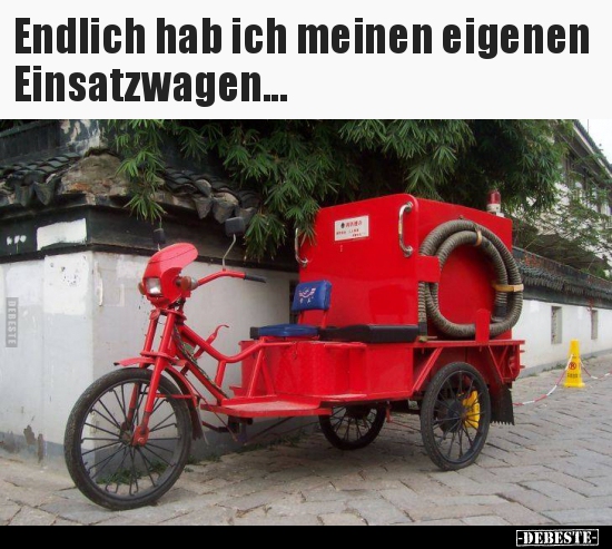 Endlich hab ich meinen eigenen Einsatzwagen...