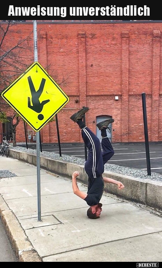 Anweisung unverständlich..