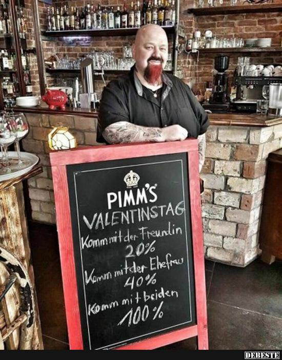 Pimm’s Valentinstag..